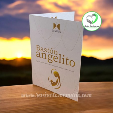Bastón Angelito de la Fundación La Manuelita - Regalo de Condolencia con Donación